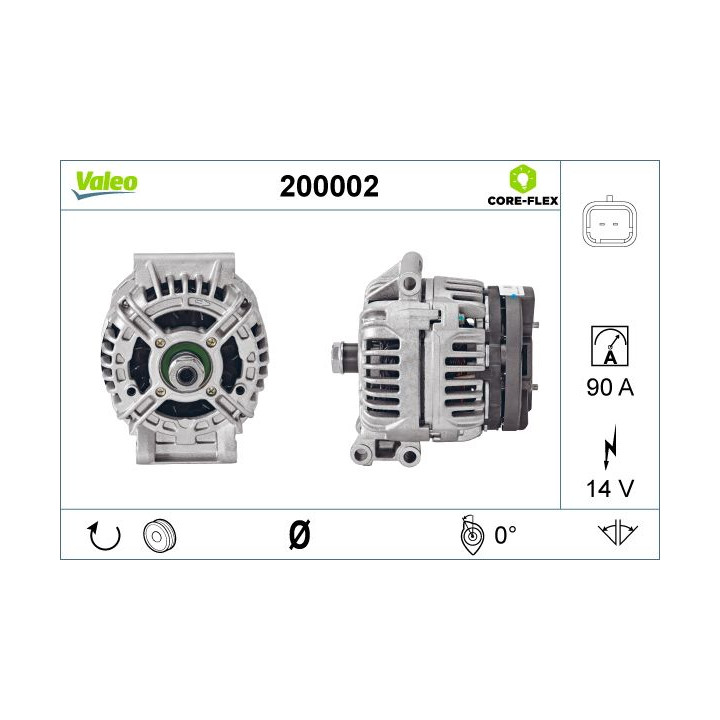 Kintamosios srovės generatorius VALEO 200002
