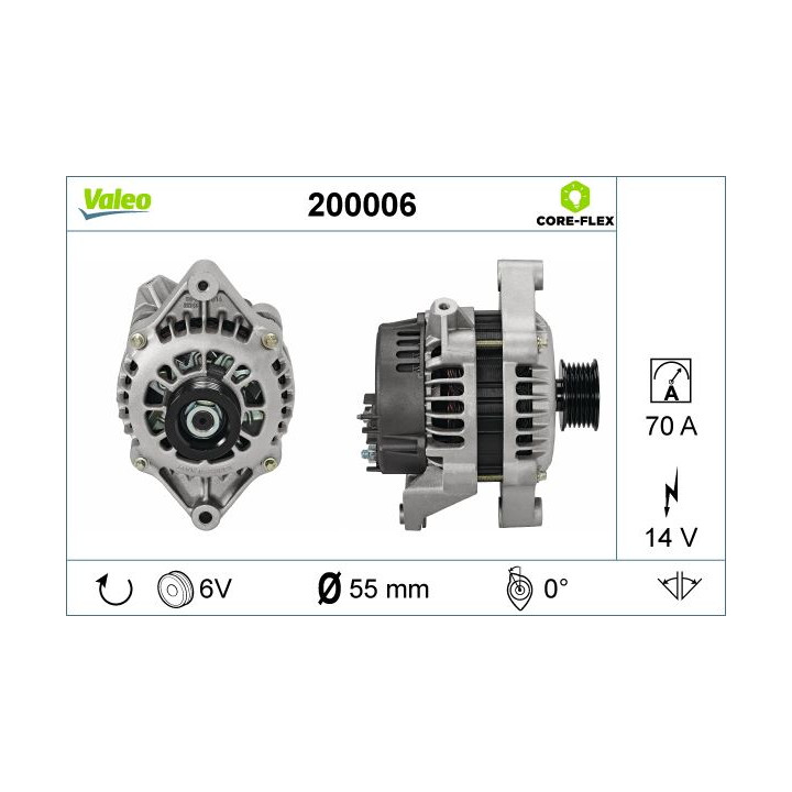 Kintamosios srovės generatorius VALEO 200006