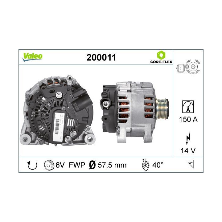 Kintamosios srovės generatorius VALEO 200011