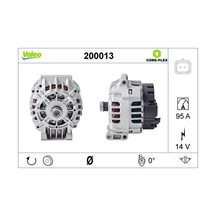 Kintamosios srovės generatorius VALEO 200013