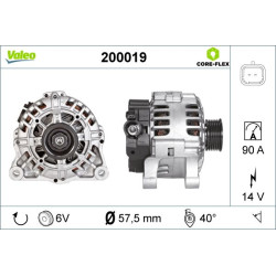 Kintamosios srovės generatorius VALEO 200019