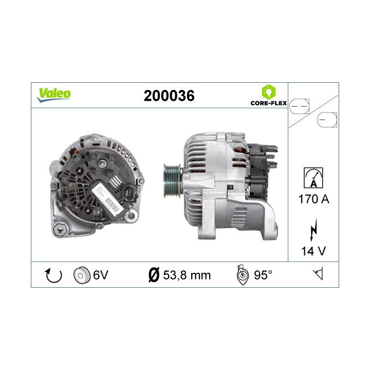 Kintamosios srovės generatorius VALEO 200036