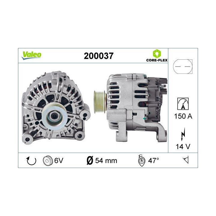 Kintamosios srovės generatorius VALEO 200037