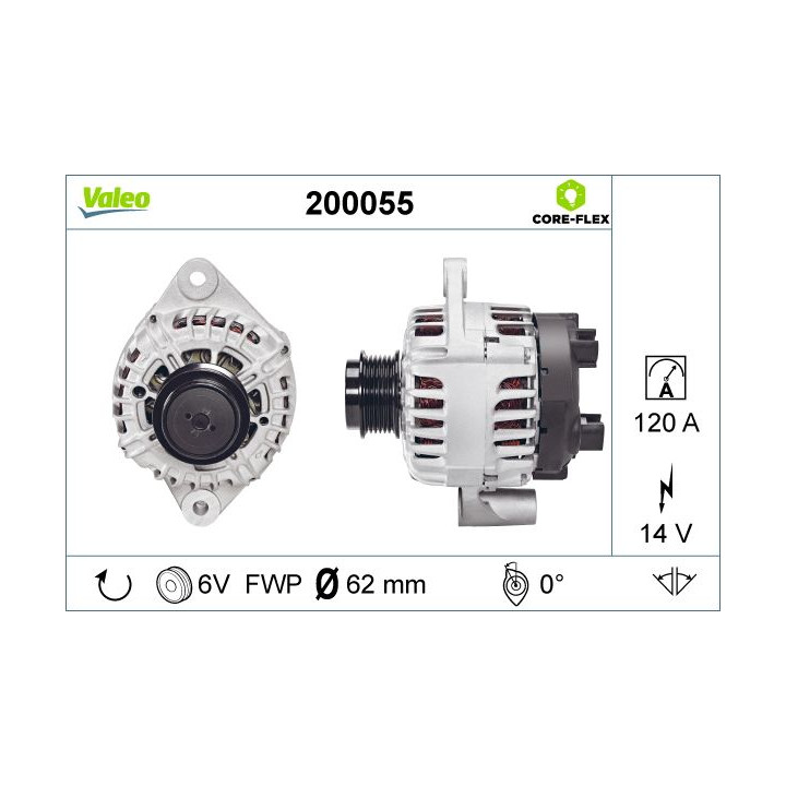 Kintamosios srovės generatorius VALEO 200055
