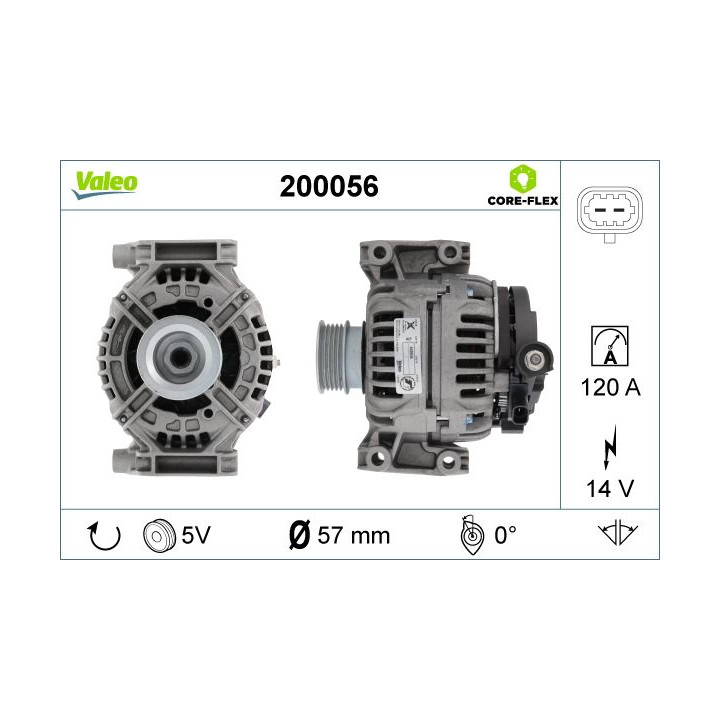 Kintamosios srovės generatorius VALEO 200056