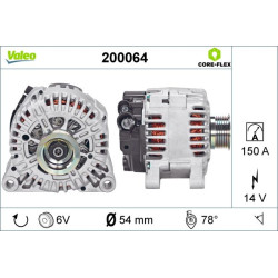 Kintamosios srovės generatorius VALEO 200064