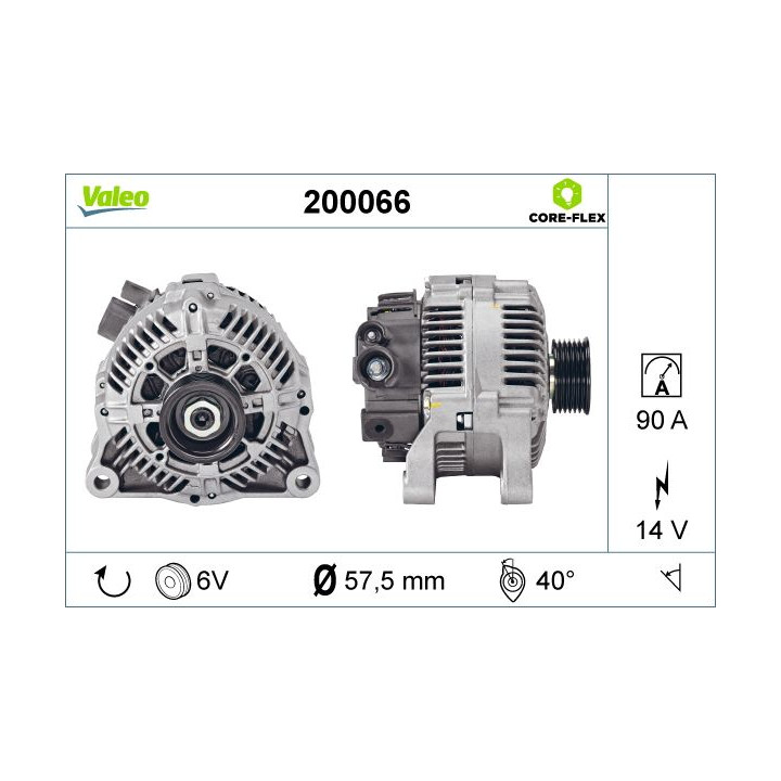 Kintamosios srovės generatorius VALEO 200066