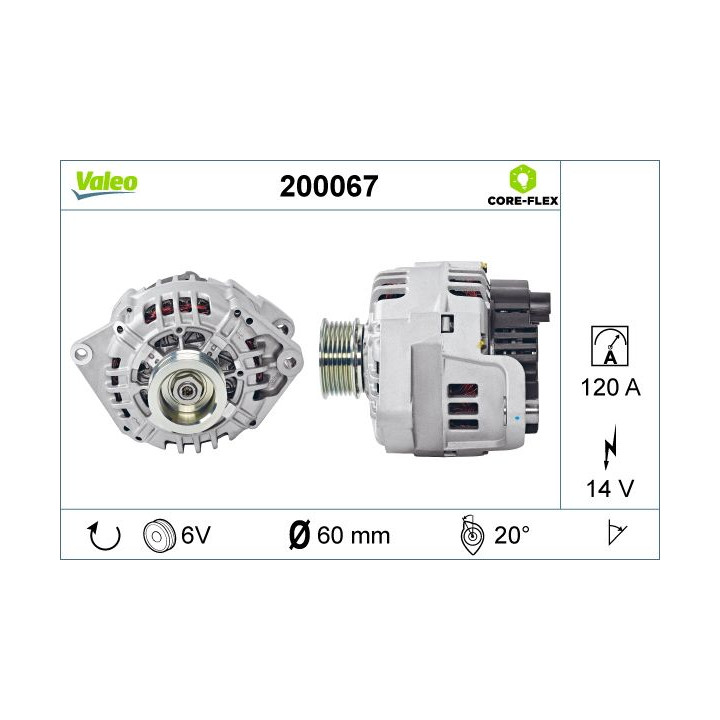 Kintamosios srovės generatorius VALEO 200067