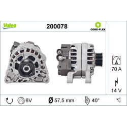 Kintamosios srovės generatorius VALEO 200078