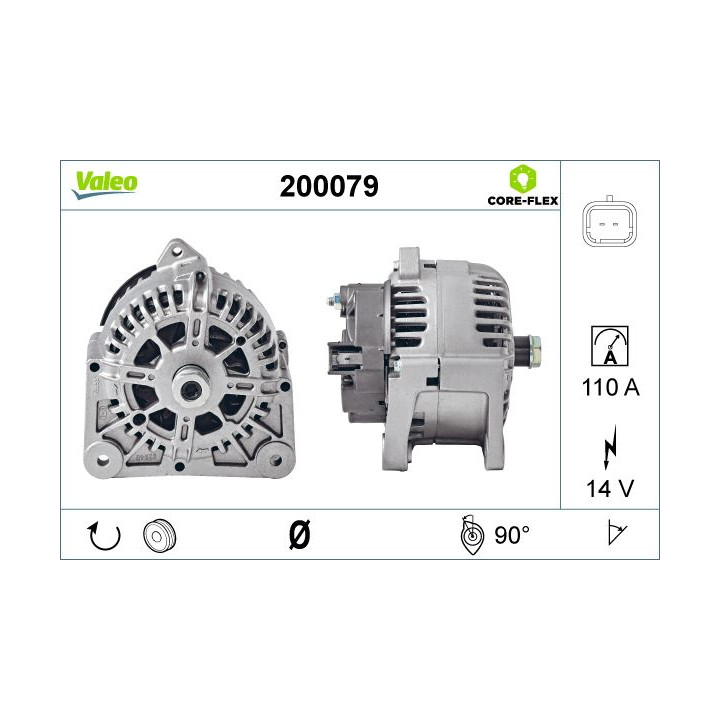 Kintamosios srovės generatorius VALEO 200079