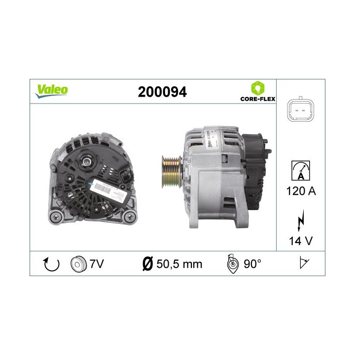 Kintamosios srovės generatorius VALEO 200094