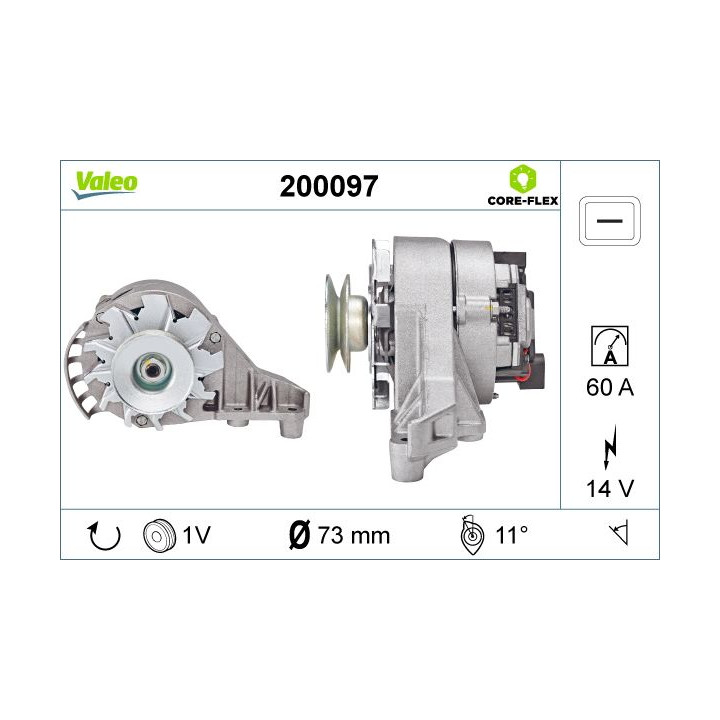 Kintamosios srovės generatorius VALEO 200097