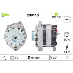 Kintamosios srovės generatorius VALEO 200118