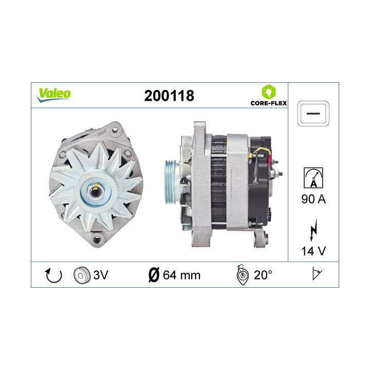 Kintamosios srovės generatorius VALEO 200118