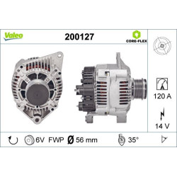 Kintamosios srovės generatorius VALEO 200127