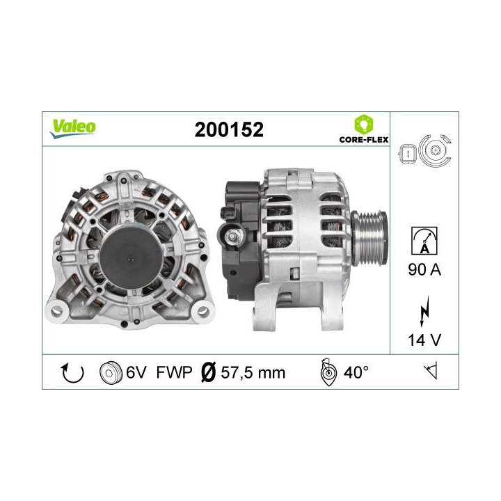 Kintamosios srovės generatorius VALEO 200152