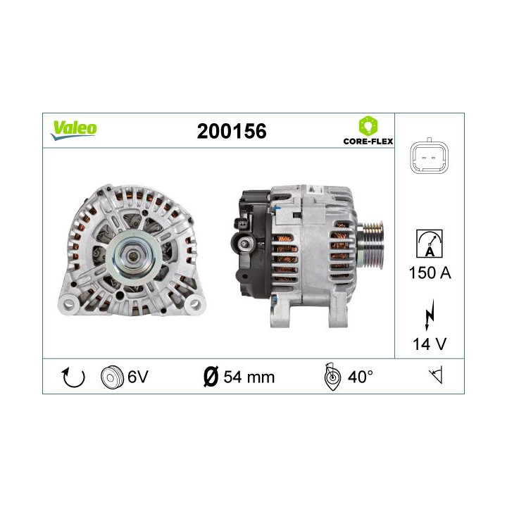 Kintamosios srovės generatorius VALEO 200156