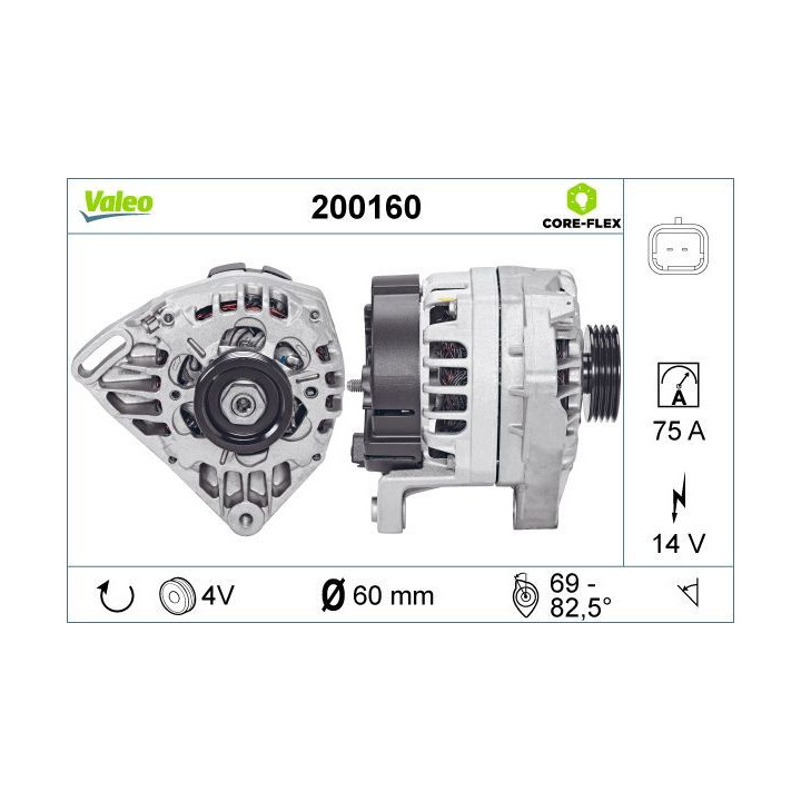 Kintamosios srovės generatorius VALEO 200160
