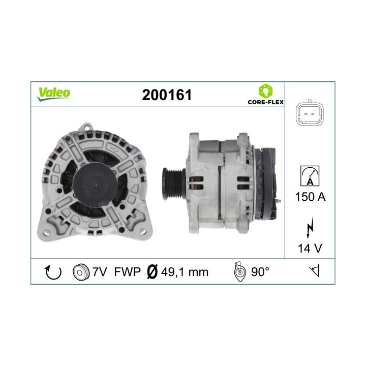 Kintamosios srovės generatorius VALEO 200161