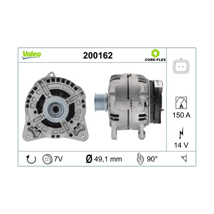 Kintamosios srovės generatorius VALEO 200162