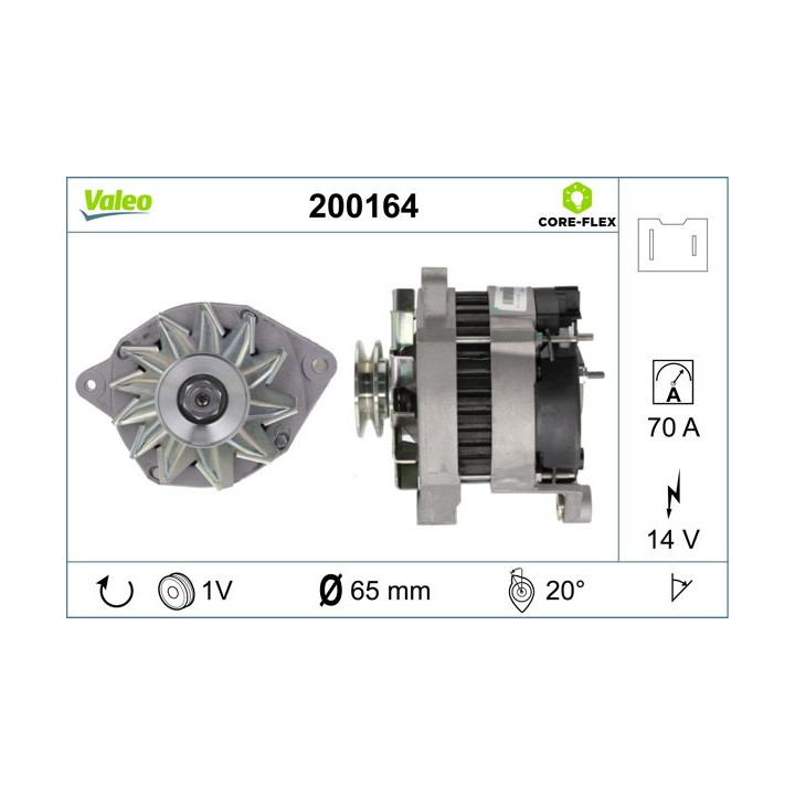 Kintamosios srovės generatorius VALEO 200164