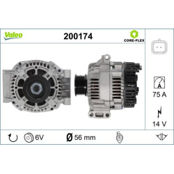 Kintamosios srovės generatorius VALEO 200174