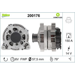 Kintamosios srovės generatorius VALEO 200176