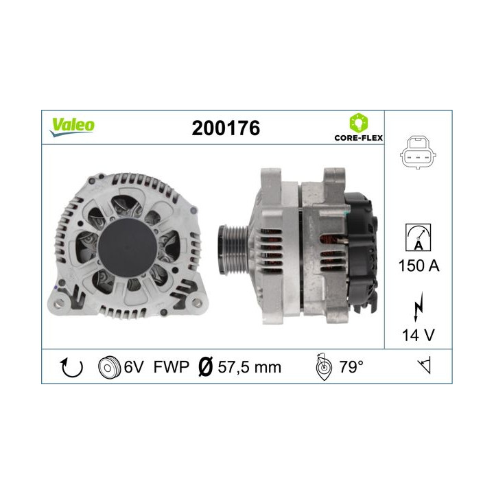 Kintamosios srovės generatorius VALEO 200176