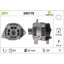 Kintamosios srovės generatorius VALEO 200178