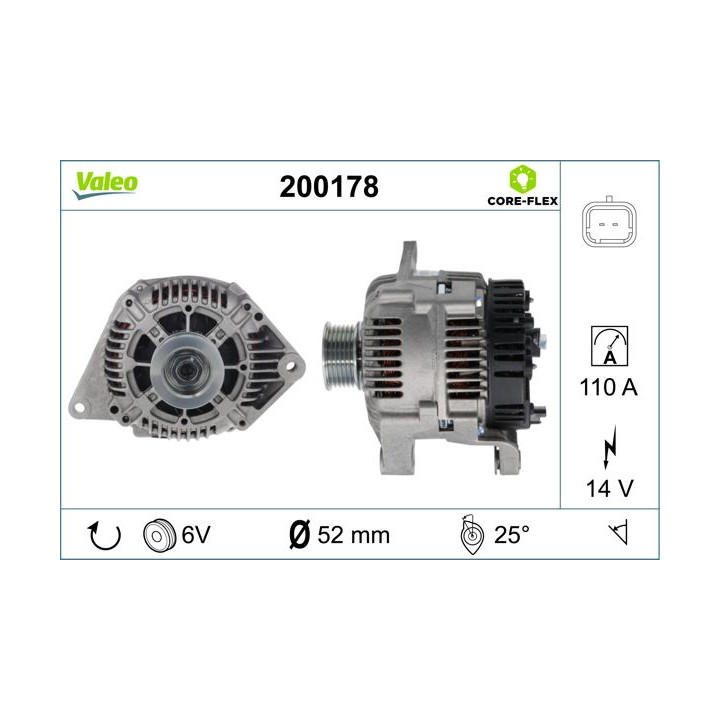 Kintamosios srovės generatorius VALEO 200178