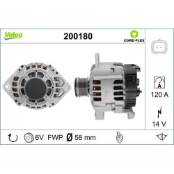 Kintamosios srovės generatorius VALEO 200180