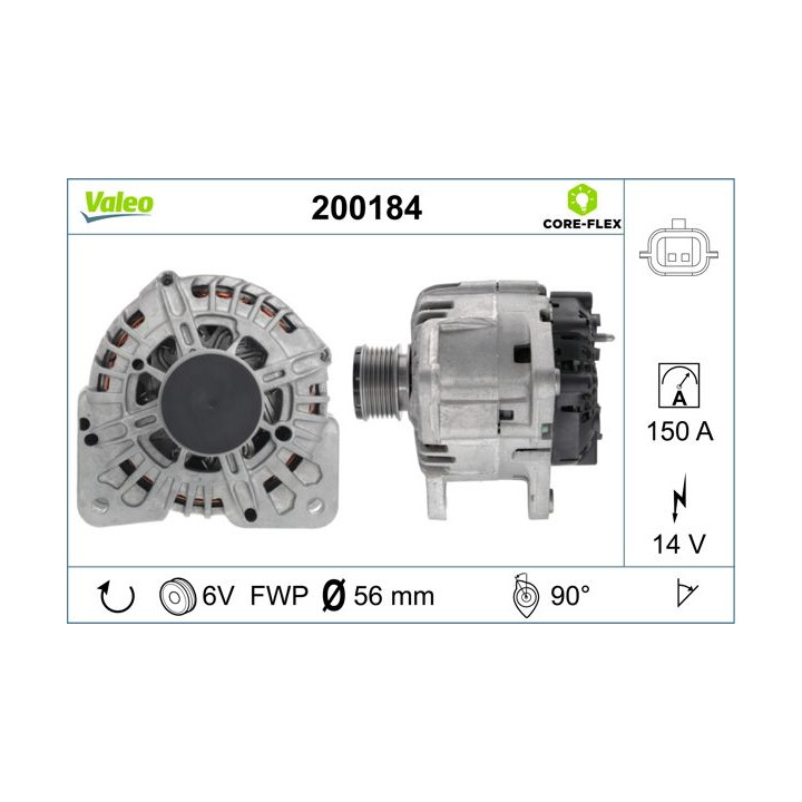 Kintamosios srovės generatorius VALEO 200184