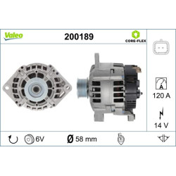 Kintamosios srovės generatorius VALEO 200189