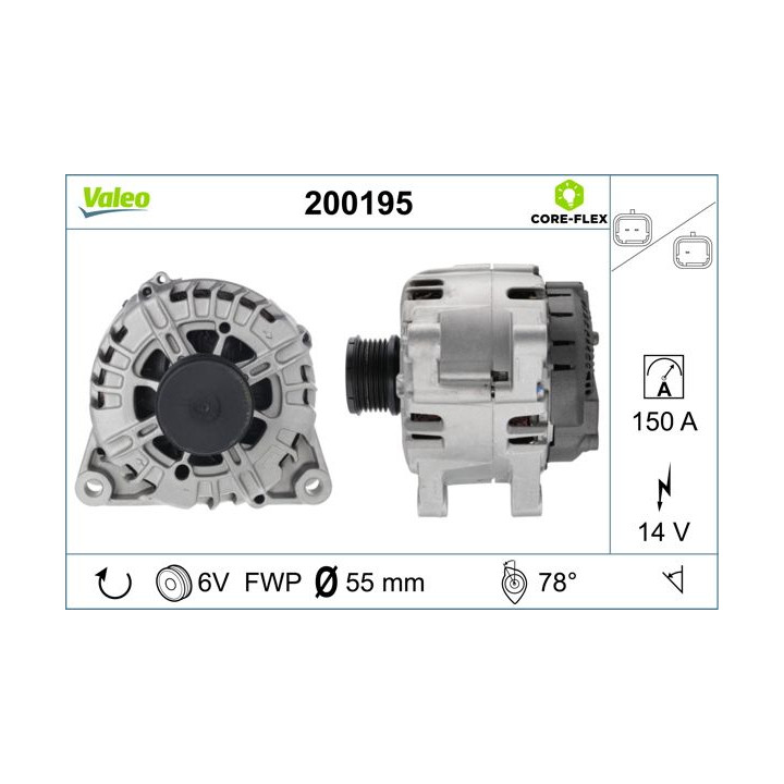 Kintamosios srovės generatorius VALEO 200195