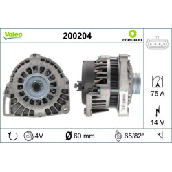Kintamosios srovės generatorius VALEO 200204