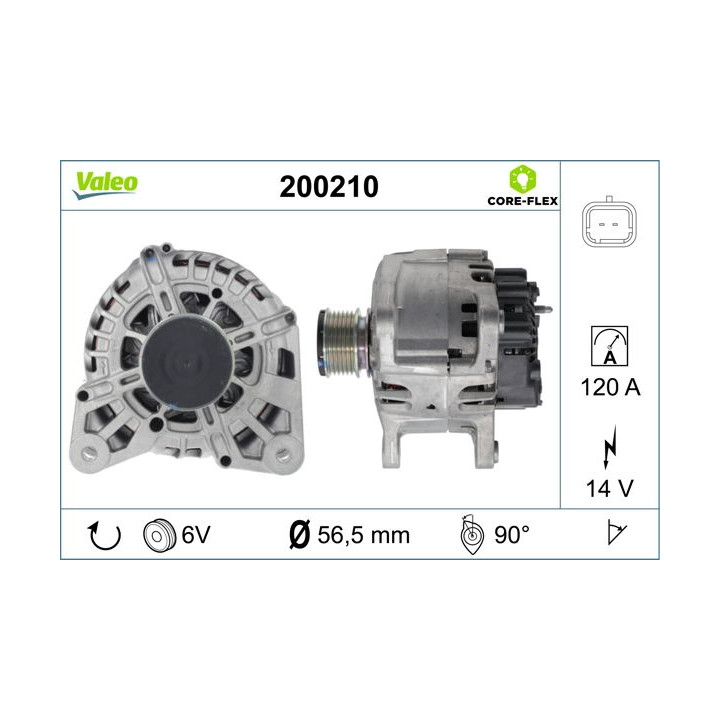 Kintamosios srovės generatorius VALEO 200210