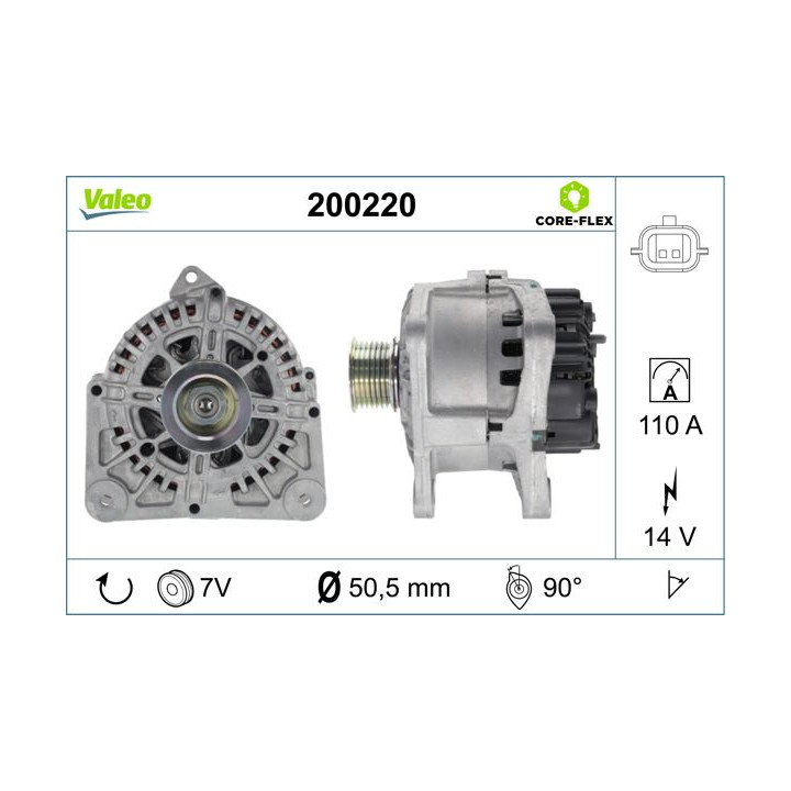 Kintamosios srovės generatorius VALEO 200220