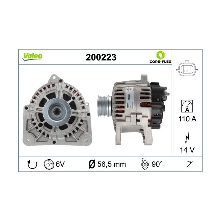 Kintamosios srovės generatorius VALEO 200223