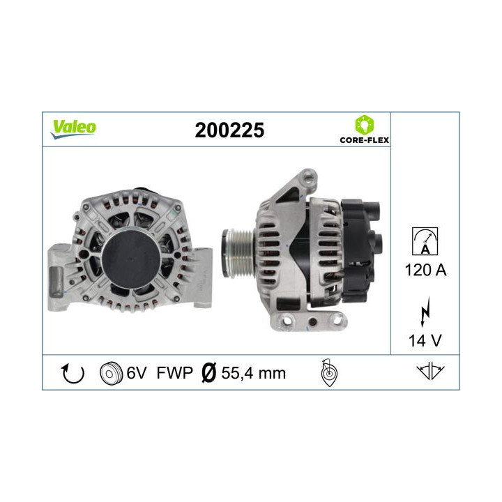 Kintamosios srovės generatorius VALEO 200225