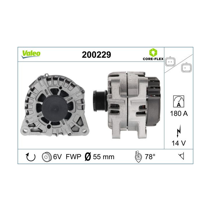 Kintamosios srovės generatorius VALEO 200229