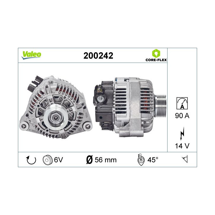 Kintamosios srovės generatorius VALEO 200242