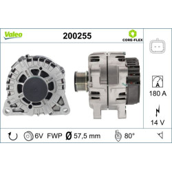 Kintamosios srovės generatorius VALEO 200255
