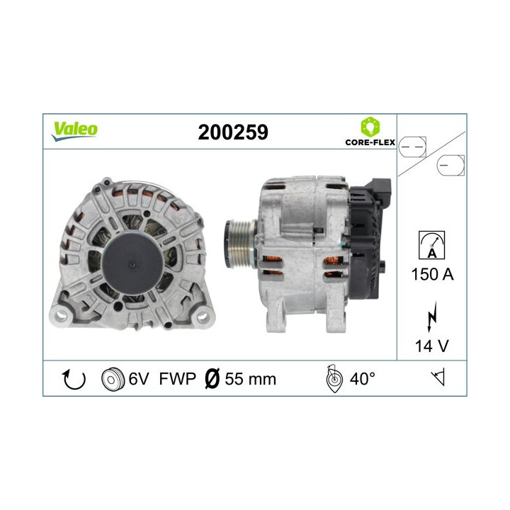 Kintamosios srovės generatorius VALEO 200259