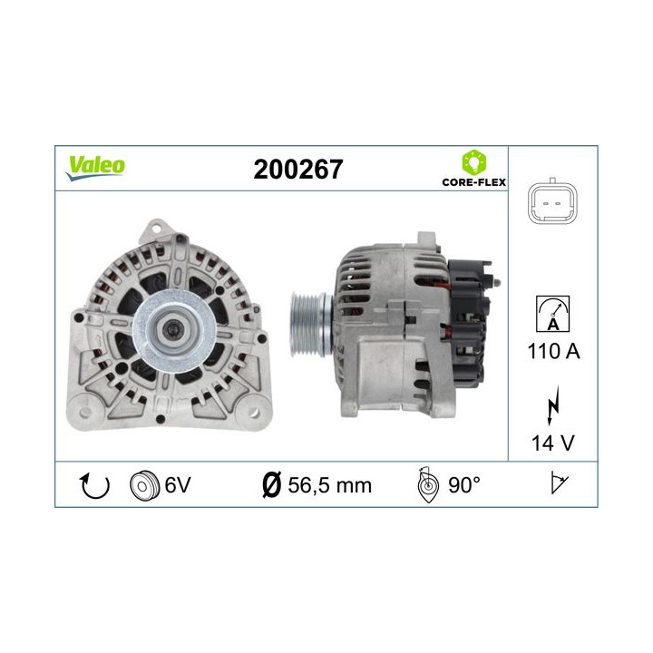 Kintamosios srovės generatorius VALEO 200267