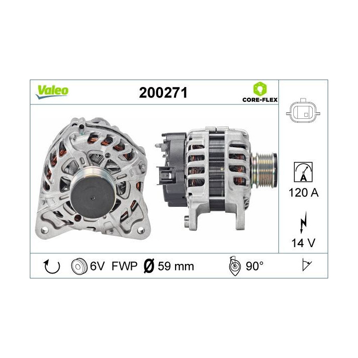 Kintamosios srovės generatorius VALEO 200271