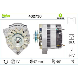 Kintamosios srovės generatorius VALEO 432736