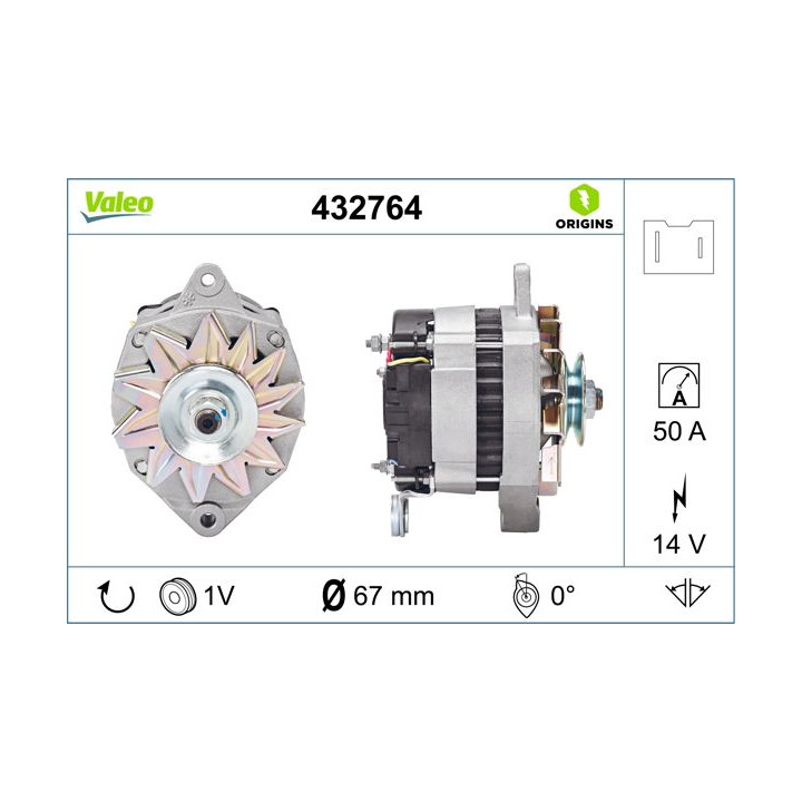 Kintamosios srovės generatorius VALEO 432764