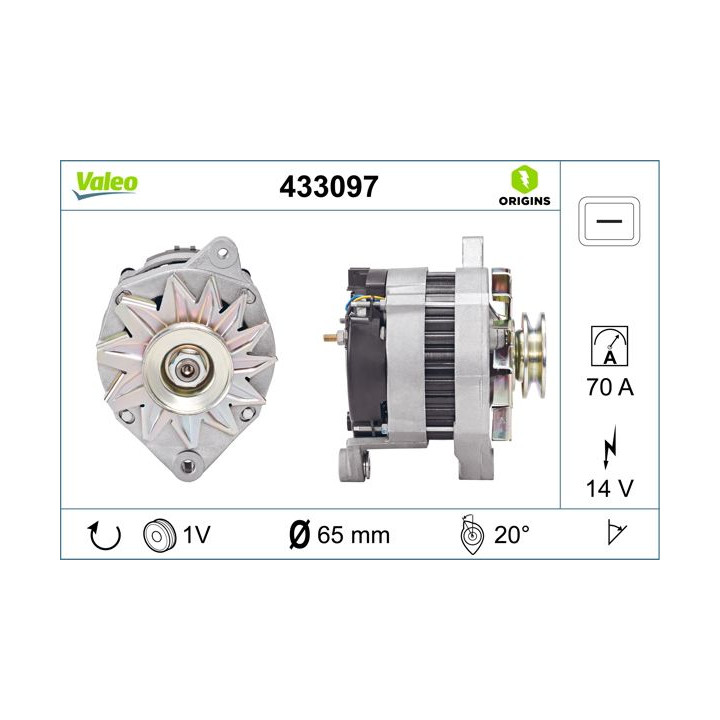 Kintamosios srovės generatorius VALEO 433097