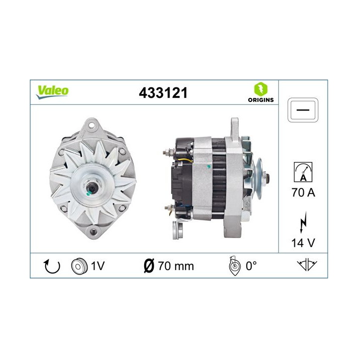 Kintamosios srovės generatorius VALEO 433121