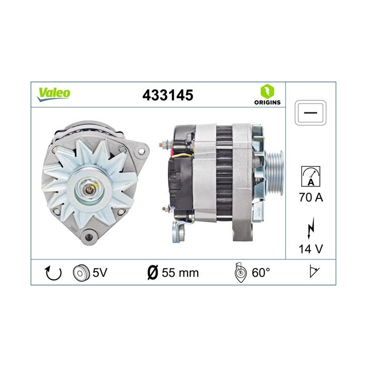 Kintamosios srovės generatorius VALEO 433145